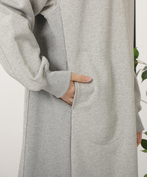 NANGA(ナンガ)の「ECO HYBRID CREW NECK ONE PIECE / エコハイブリッドクルーネックワンピース(ワンピース・レディース・オートミール/ライトグレー/ブラック/モカ・FREE)」の10枚目の写真