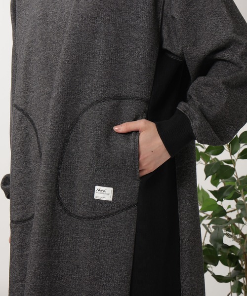 NANGA(ナンガ)の「ECO HYBRID CREW NECK ONE PIECE / エコハイブリッドクルーネックワンピース(ワンピース・レディース・オートミール/ライトグレー/ブラック/モカ・FREE)」の18枚目の写真