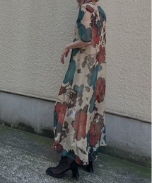 スーツ・フォーマル・ドレス AMERIVINTAGE UND SCAN FLOWER DRESS Ameri（アメリ）の「UND SCAN FLOWER DRESS（ワンピース）」 - WEAR