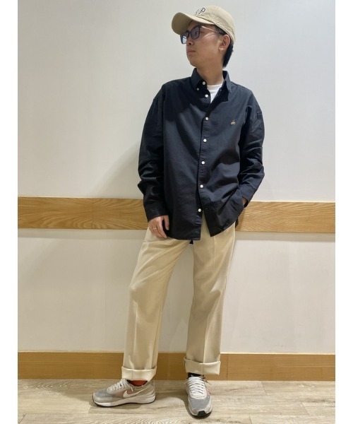 GAP（ギャップ）の「ブラナンベア オックスフォード ビッグシャツ（シャツ/ブラウス・メンズ・ブラック/ベージュ・L/XS/S/XL/M）」の14枚目の写真