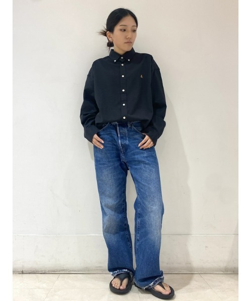 GAP（ギャップ）の「ブラナンベア オックスフォード ビッグシャツ（シャツ/ブラウス・メンズ・ブラック/ベージュ・L/XS/S/XL/M）」の13枚目の写真
