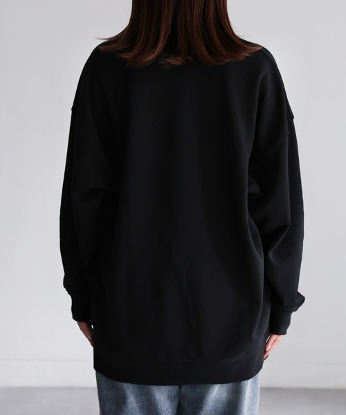 Riberry（リベリー）の「オーバーサイズスウェット（スウェット・レディース・チャコールグレー/ブラック/ネイビー/グリーン/アイボリー/オートミール・FREE）」の15枚目の写真