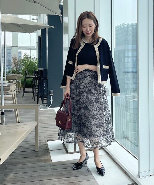 【新品未使用品】クチュールブローチ アソート配色ニット アンサンブル couture brooch（クチュールブローチ）の「◇【アンサンブル着用可能