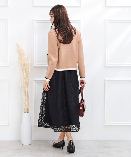 【新品未使用品】クチュールブローチ アソート配色ニット アンサンブル couture brooch（クチュールブローチ）の「◇【アンサンブル着用可能