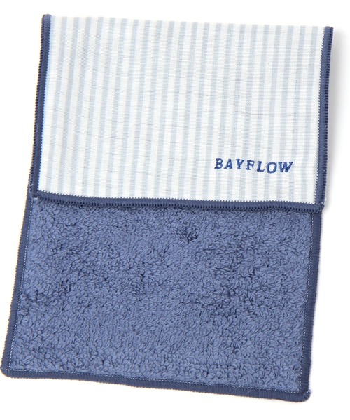 BAYFLOW（ベイフロー）の「BFミニタオルハンカチ（ハンカチ/ハンドタオル・レディース・ブルー/ブラック/グレー/ネイビー・0）」の8枚目の写真