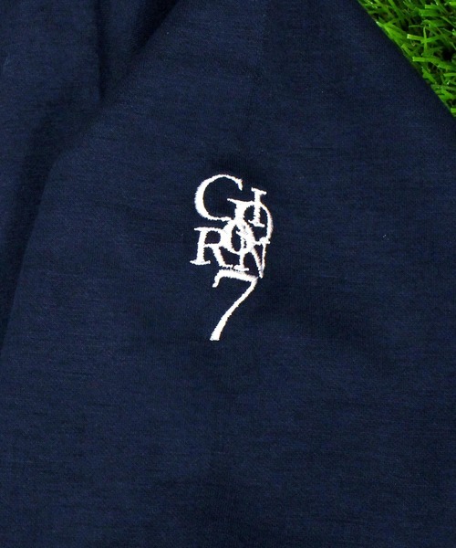 GIORNO SEVEN（ジョルノセブン）の「モックネックシャツ ゴルフウェア 筆記体ロゴ 長袖 ポロシャツ ハイネック メンズ（ゴルフグッズ・メンズ・ブラック/ホワイト/ネイビー・M/L/XL/XXL）」の10枚目の写真