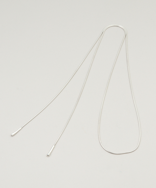 AP STUDIO（エーピーストゥディオ）の「【BONEE / ボーニー】silver string necklace（ネックレス・レディース・シルバー・FREE）」の9枚目の写真