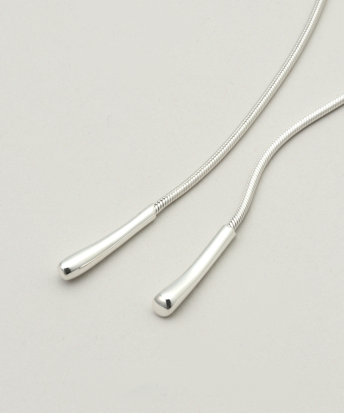 AP STUDIO（エーピーストゥディオ）の「【BONEE / ボーニー】silver string necklace（ネックレス・レディース・シルバー・FREE）」の12枚目の写真