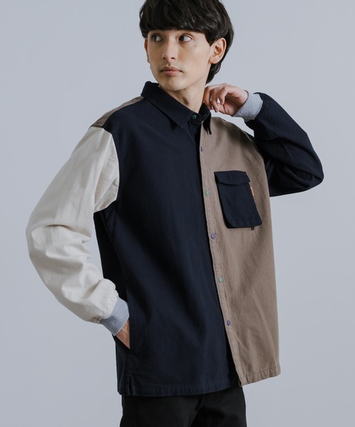 KRIFF MAYER（クリフメイヤー）の「KRIFF MAYER クリフメイヤー ビエラハッピーシャツ 2313402（シャツ/ブラウス・メンズ・チェック/モカ/マルチ/ネイビー/オフホワイト・XL/L/M）」の5枚目の写真