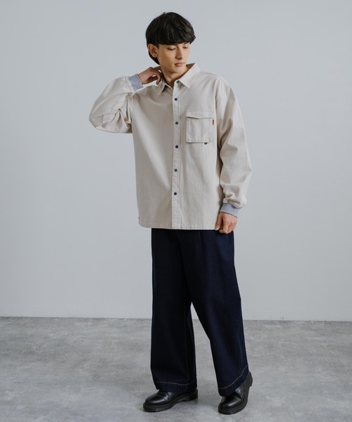 KRIFF MAYER（クリフメイヤー）の「KRIFF MAYER クリフメイヤー ビエラハッピーシャツ 2313402（シャツ/ブラウス・メンズ・チェック/モカ/マルチ/ネイビー/オフホワイト・XL/L/M）」の8枚目の写真