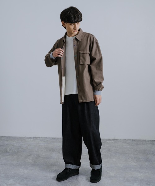 KRIFF MAYER（クリフメイヤー）の「KRIFF MAYER クリフメイヤー ビエラハッピーシャツ 2313402（シャツ/ブラウス・メンズ・チェック/モカ/マルチ/ネイビー/オフホワイト・XL/L/M）」の12枚目の写真