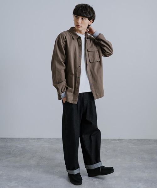 KRIFF MAYER（クリフメイヤー）の「KRIFF MAYER クリフメイヤー ビエラハッピーシャツ 2313402（シャツ/ブラウス・メンズ・チェック/モカ/マルチ/ネイビー/オフホワイト・XL/L/M）」の13枚目の写真