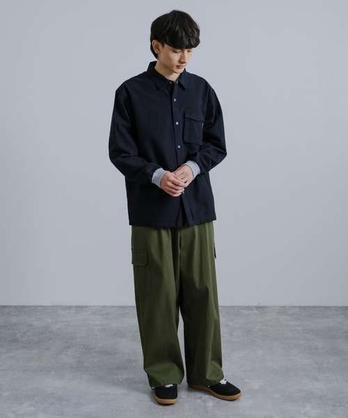 KRIFF MAYER（クリフメイヤー）の「KRIFF MAYER クリフメイヤー ビエラハッピーシャツ 2313402（シャツ/ブラウス・メンズ・チェック/モカ/マルチ/ネイビー/オフホワイト・XL/L/M）」の16枚目の写真