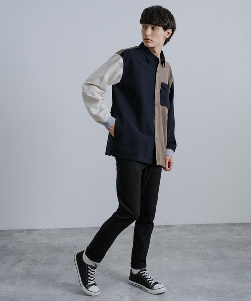 KRIFF MAYER（クリフメイヤー）の「KRIFF MAYER クリフメイヤー ビエラハッピーシャツ 2313402（シャツ/ブラウス・メンズ・チェック/モカ/マルチ/ネイビー/オフホワイト・XL/L/M）」の21枚目の写真