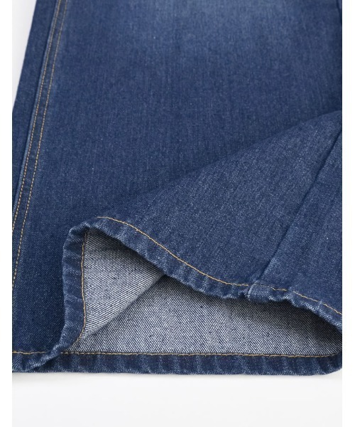 Re:EDIT（リエディ）の「[低身長/高身長/大きいサイズ有]クロスウエストストレートコットンデニムパンツ（デニムパンツ・レディース・ブラック/ブルー/ホワイト/ネイビー/ブルー系その他・TALL/SHORT/X-LARGE/LARGE/MEDIUM）」の19枚目の写真