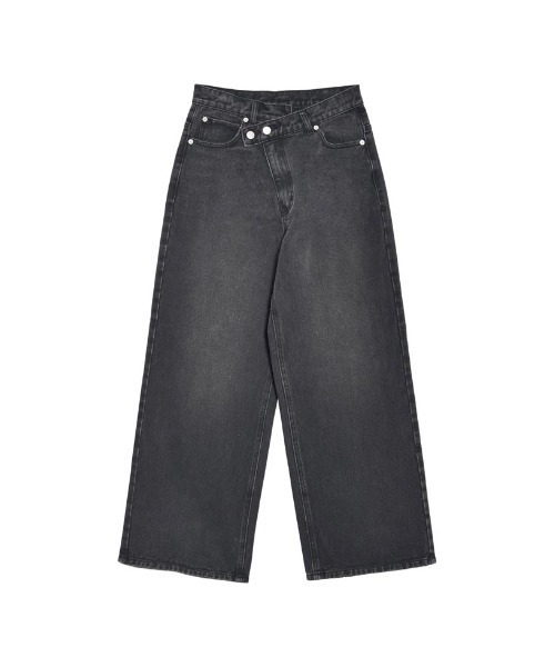 Re:EDIT（リエディ）の「[低身長/高身長/大きいサイズ有]クロスウエストストレートコットンデニムパンツ（デニムパンツ・レディース・ブラック/ブルー/ホワイト/ネイビー/ブルー系その他・TALL/SHORT/X-LARGE/LARGE/MEDIUM）」の20枚目の写真