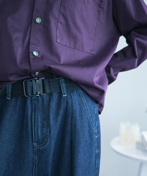 aimoha（アイモハ）の「aimoha menステッチバイカラーシャツ（シャツ/ブラウス・メンズ・パープル/ホワイト・M/L/XL）」の14枚目の写真