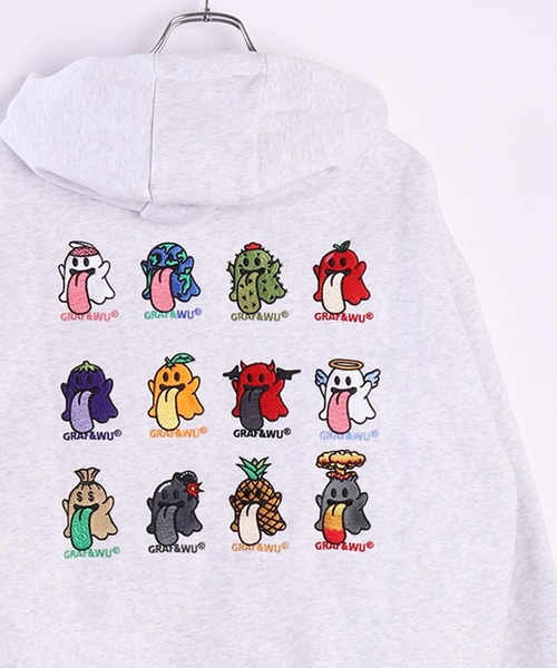 GRAF&WU プルパーカー GRAF＆WU パーカー GRAF＆WU/グラフアンドウー ポットフラワー
