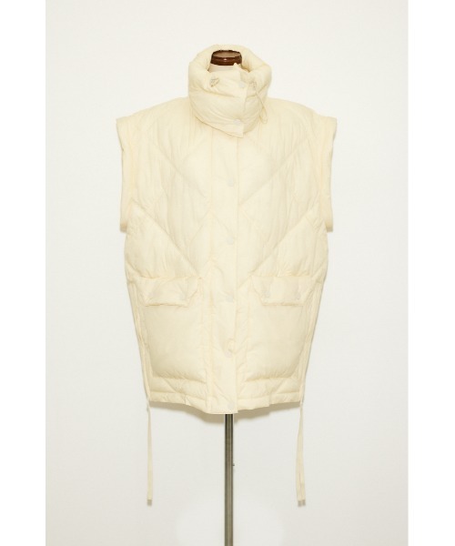 THROW by SLY（スローバイスライ）の「THROW 2WAY STAND PUFFER COAT 2ウェイ スタンド パッファー コート（ダウンジャケット/コート・レディース・アイボリー/ブラック・FREE）」の18枚目の写真