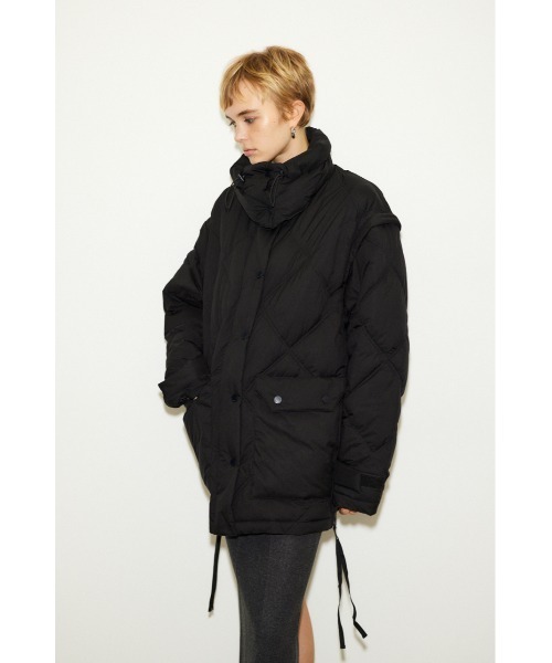 THROW by SLY（スローバイスライ）の「THROW 2WAY STAND PUFFER COAT 2ウェイ スタンド パッファー コート（ダウンジャケット/コート・レディース・アイボリー/ブラック・FREE）」の22枚目の写真