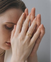 SYKIA ゴールド リング SYKIA 指輪 リング Open Heart Ring #3 レディース : ZOZOTOWN