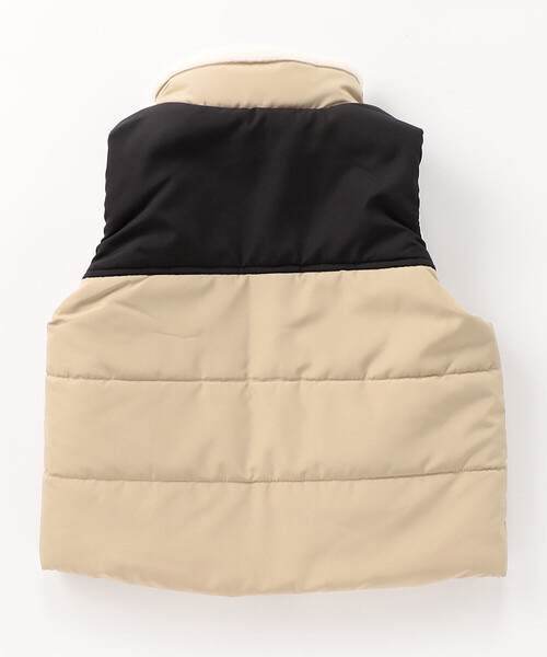 COMME CA ISM（コムサイズム）の「【リバーシブル】タフタ×ボア　中綿ベスト（ダウンベスト・キッズ・ベージュ/パープル・110cm/120cm/130cm/140cm/150cm）」の6枚目の写真