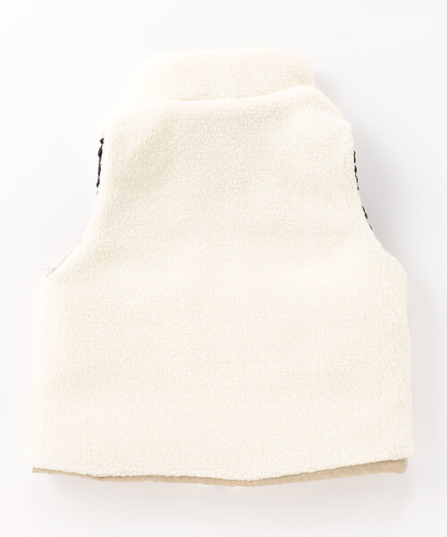 COMME CA ISM（コムサイズム）の「【リバーシブル】タフタ×ボア　中綿ベスト（ダウンベスト・キッズ・ベージュ/パープル・110cm/120cm/130cm/140cm/150cm）」の16枚目の写真