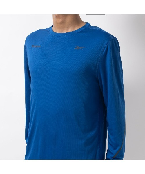 Reebok(リーボック)の「スピード ロングスリーブTシャツ / SPEED LS(Tシャツ/カットソー・メンズ・ブラック/ブルー・XX-LARGE/SMALL/X-SMALL/X-LARGE/MEDIUM/LARGE)」の4枚目の写真
