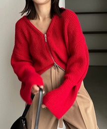 CAPRICIEUX LE'MAGE | Wジップキャンディニット(ニット/セーター)