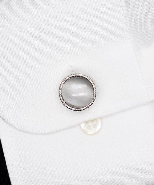 Fun & Daily（ファンアンドデイリー）の「F&D : カラーストーンカフリンクス（カフリンクス・メンズ・グリーン/ホワイト/ブラック/イエロー/ブルー・FREE）」の2枚目の写真