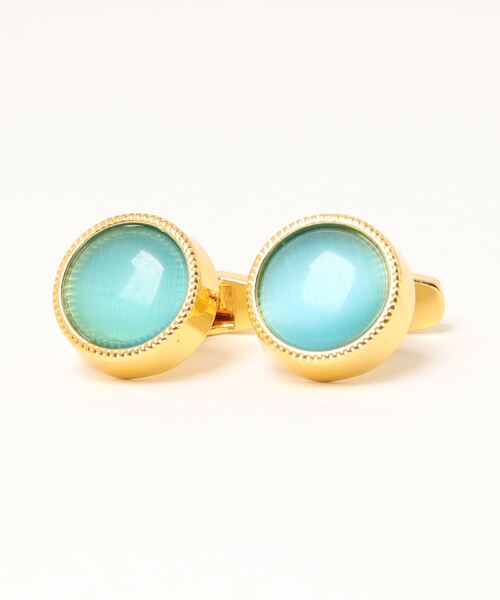 Fun & Daily（ファンアンドデイリー）の「F&D : カラーストーンカフリンクス（カフリンクス・メンズ・グリーン/ホワイト/ブラック/イエロー/ブルー・FREE）」の8枚目の写真