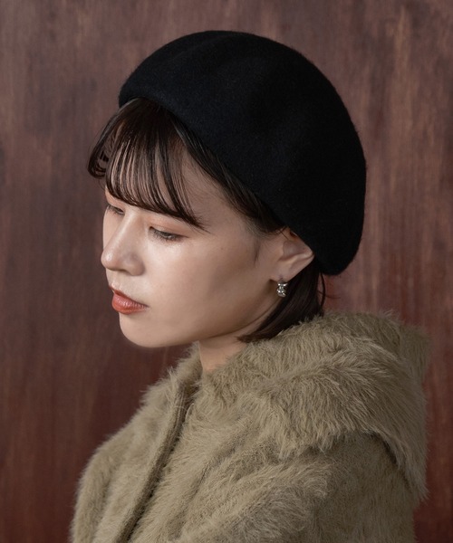 Amiur（エミレ）の「compact felt beret / コンパクトフェルトベレー