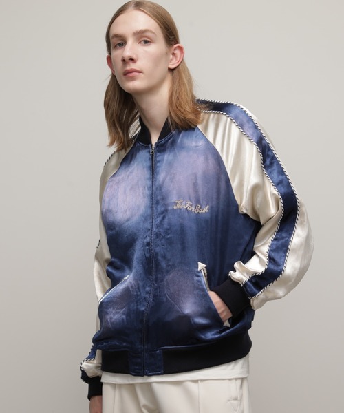 schott（ショット）の「Schott/ショット/AGING SUKA JACKET "THE FAR EAST"/エイジング スカジャン "ザ ファー イースト"（スカジャン・メンズ・ネイビー/ブラック・M/S/XL/L）」の7枚目の写真