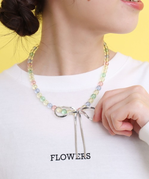 didizizi(ディディジジ)の「チェーンリボン ネックレス(ネックレス・レディース・シルバー/ゴールド・FREE)」の6枚目の写真