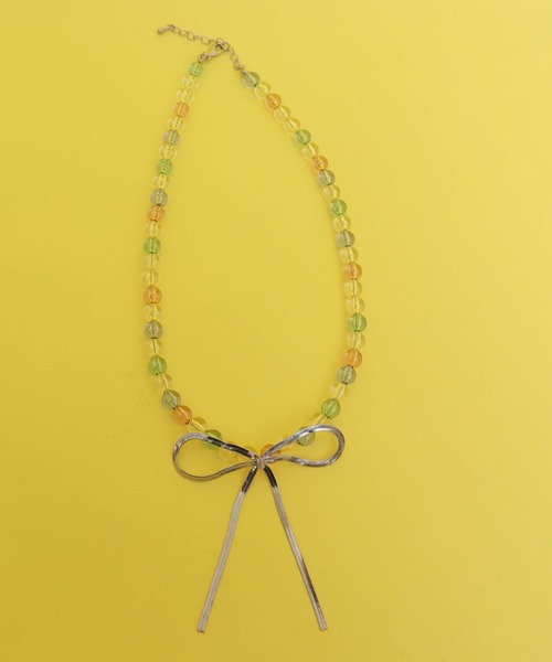 didizizi(ディディジジ)の「チェーンリボン ネックレス(ネックレス・レディース・シルバー/ゴールド・FREE)」の7枚目の写真