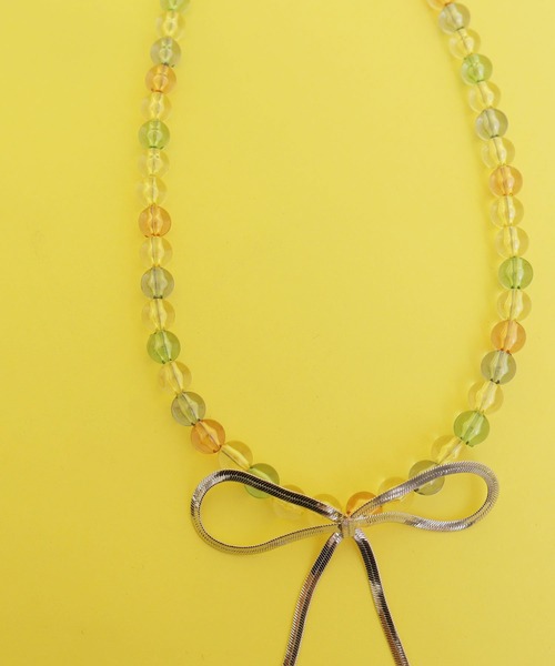 didizizi(ディディジジ)の「チェーンリボン ネックレス(ネックレス・レディース・シルバー/ゴールド・FREE)」の8枚目の写真