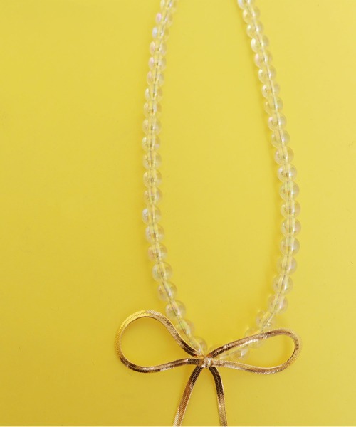 didizizi(ディディジジ)の「チェーンリボン ネックレス(ネックレス・レディース・シルバー/ゴールド・FREE)」の11枚目の写真