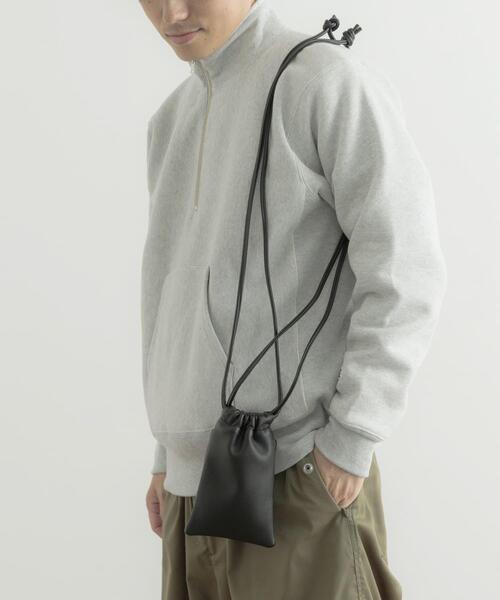 ITEMS URBANRESEARCH（アイテムズ アーバンリサーチ）の「フェイクレザー ミニショルダー BAG（ショルダーバッグ・メンズ・ブラック・-）」の7枚目の写真