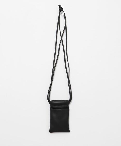 ITEMS URBANRESEARCH（アイテムズ アーバンリサーチ）の「フェイクレザー ミニショルダー BAG（ショルダーバッグ・メンズ・ブラック・-）」の6枚目の写真