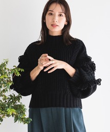 LEPSIM | 3.5ゲージフリンジショートプルオーバー　983143(ニット/セーター)