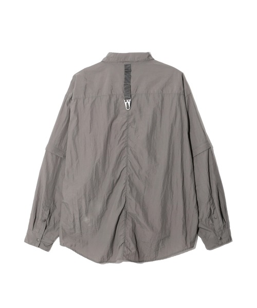 MANASTASH(マナスタッシュ)の「MANASTASH/マナスタッシュ/2WAY EXTRA MILE CARGO POCKET SHIRTS/2WAYエクストラマイル カーゴポケットシャツ(シャツ/ブラウス・メンズ・ブラック/ネイビー/グレー・L/XL/M/S)」の6枚目の写真