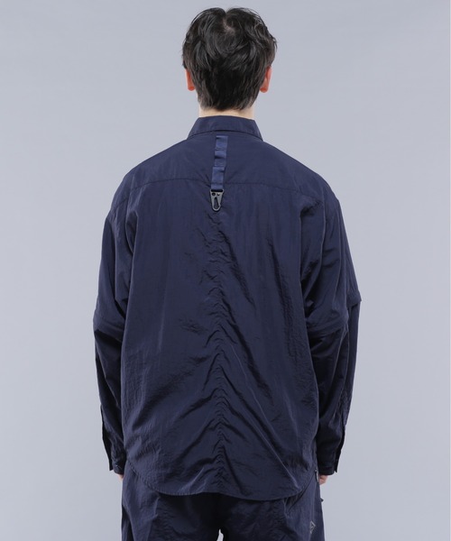 MANASTASH(マナスタッシュ)の「MANASTASH/マナスタッシュ/2WAY EXTRA MILE CARGO POCKET SHIRTS/2WAYエクストラマイル カーゴポケットシャツ(シャツ/ブラウス・メンズ・ブラック/ネイビー/グレー・L/XL/M/S)」の10枚目の写真