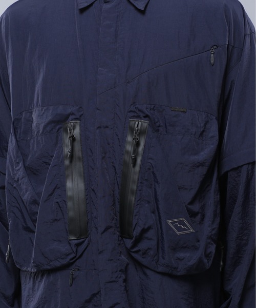 MANASTASH(マナスタッシュ)の「MANASTASH/マナスタッシュ/2WAY EXTRA MILE CARGO POCKET SHIRTS/2WAYエクストラマイル カーゴポケットシャツ(シャツ/ブラウス・メンズ・ブラック/ネイビー/グレー・L/XL/M/S)」の12枚目の写真