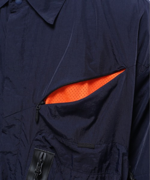 MANASTASH(マナスタッシュ)の「MANASTASH/マナスタッシュ/2WAY EXTRA MILE CARGO POCKET SHIRTS/2WAYエクストラマイル カーゴポケットシャツ(シャツ/ブラウス・メンズ・ブラック/ネイビー/グレー・L/XL/M/S)」の13枚目の写真