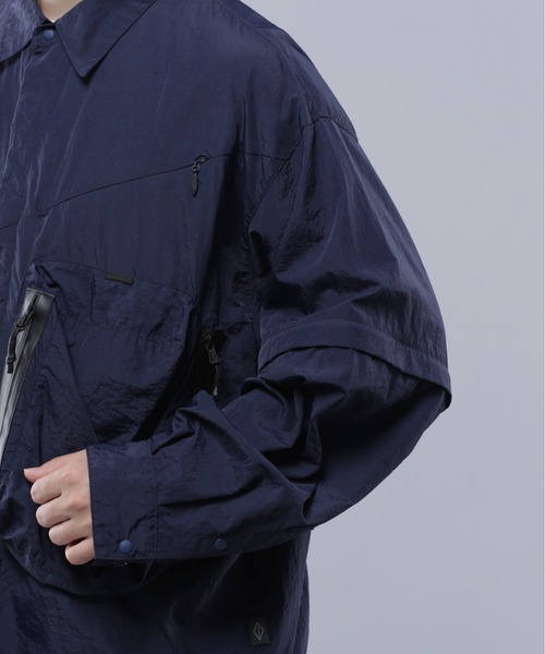 MANASTASH(マナスタッシュ)の「MANASTASH/マナスタッシュ/2WAY EXTRA MILE CARGO POCKET SHIRTS/2WAYエクストラマイル カーゴポケットシャツ(シャツ/ブラウス・メンズ・ブラック/ネイビー/グレー・L/XL/M/S)」の14枚目の写真