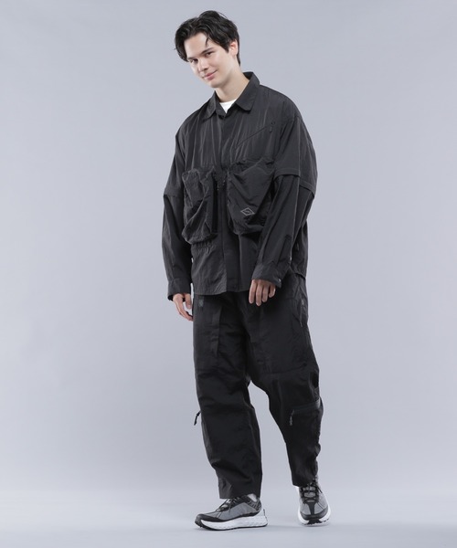 MANASTASH(マナスタッシュ)の「MANASTASH/マナスタッシュ/2WAY EXTRA MILE CARGO POCKET SHIRTS/2WAYエクストラマイル カーゴポケットシャツ(シャツ/ブラウス・メンズ・ブラック/ネイビー/グレー・L/XL/M/S)」の18枚目の写真