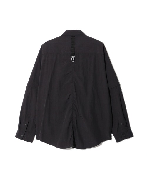 MANASTASH(マナスタッシュ)の「MANASTASH/マナスタッシュ/2WAY EXTRA MILE CARGO POCKET SHIRTS/2WAYエクストラマイル カーゴポケットシャツ(シャツ/ブラウス・メンズ・ブラック/ネイビー/グレー・L/XL/M/S)」の19枚目の写真