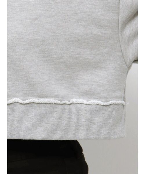 MURUA（ムルーア）の「mumuロゴクロップトスウェット（スウェット・レディース・グレー/ブルー/ホワイト・FREE）」の15枚目の写真