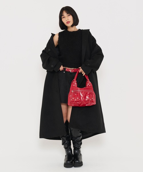 TINA JOJUN  ハートスタッズバッグ　ブラック ハートスタッズ ベルト TINA：JOJUN（ベルト）｜TINA：JOJUN