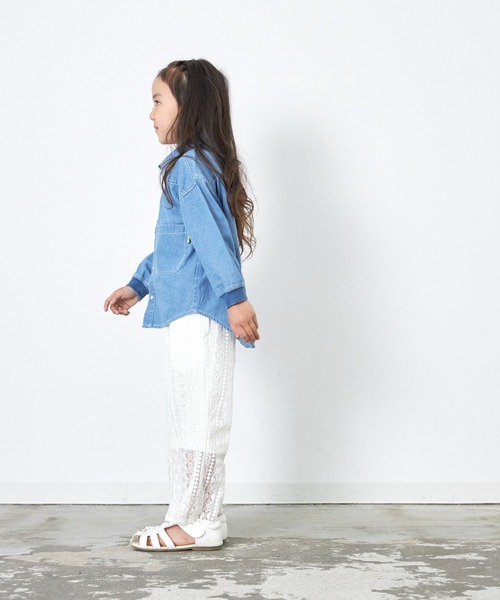 MAKE YOUR DAY(メイクユアデイ)の「ラッセルレースパンツ■80~140cm(その他パンツ・キッズ・ブラック/オフホワイト・80/90/100/110/120/130/140)」の5枚目の写真